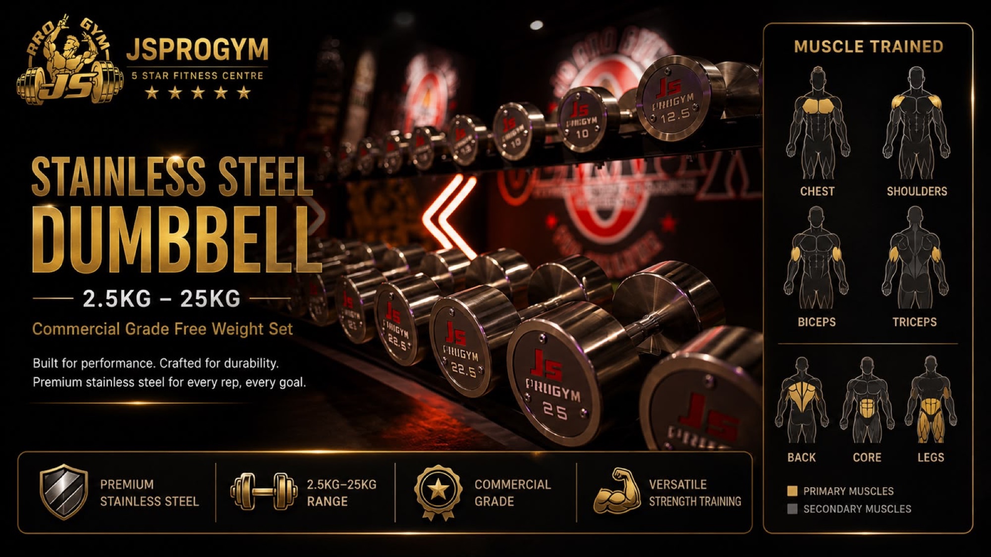 Dumbbell Area — JSPROGYM