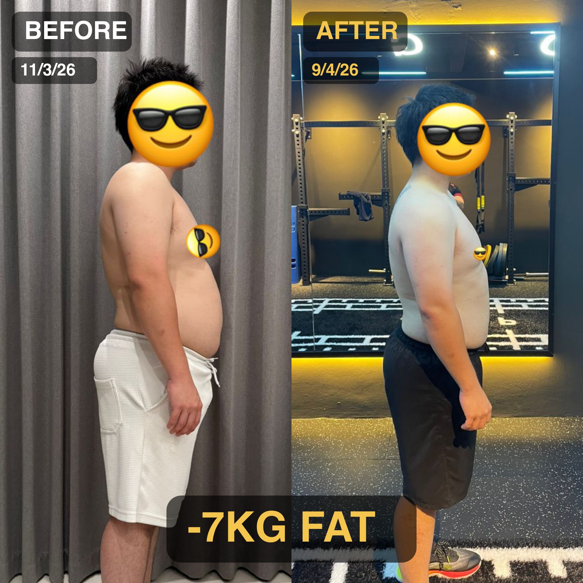 JSPROGYM client transformation — before & after