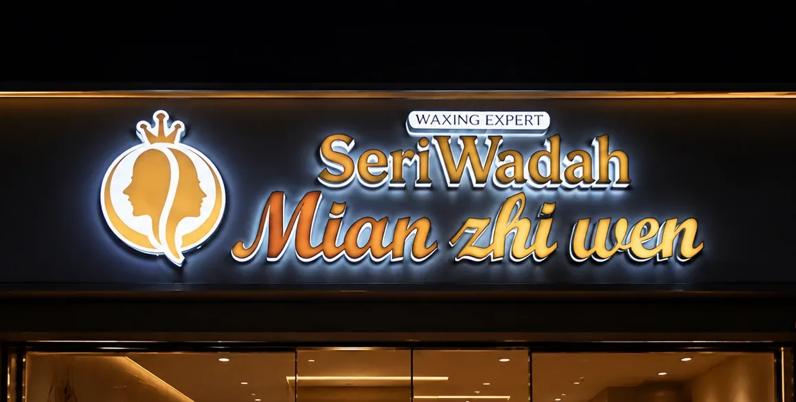 3D LED signboard for beauty in Selangor Malaysia